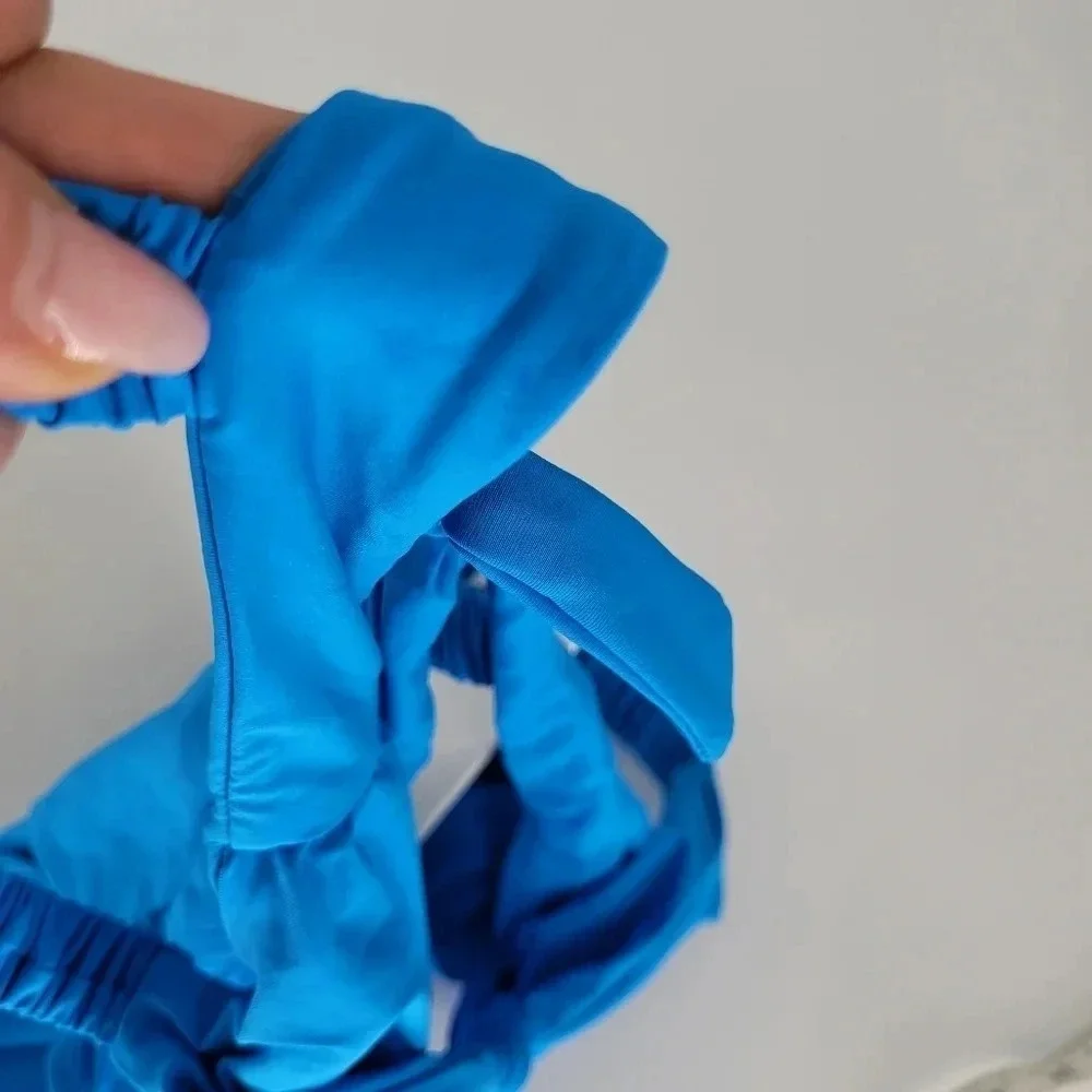 vitamin A blue one peice swimsuit small small